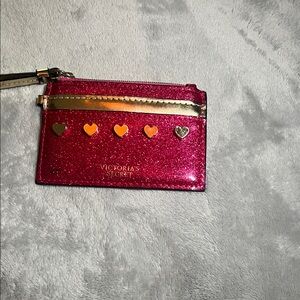 Victoria's Secret Glittery Pink Card Holder